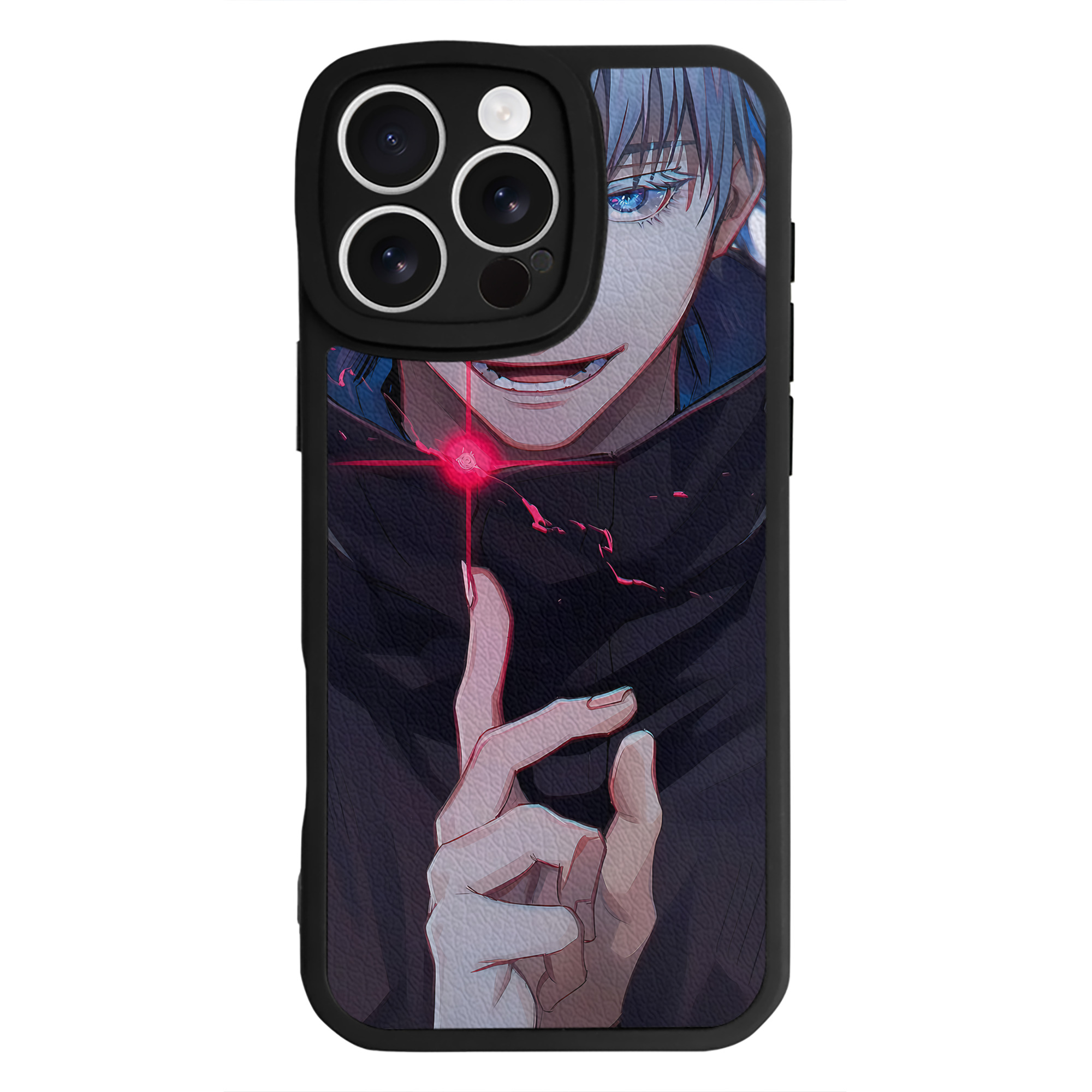 （画像用） 呪術廻戦 Jujutsu Kaisen 【iPhone 16シリーズ対応】シリコンスマホケース（レザー調） 材質：シリコン